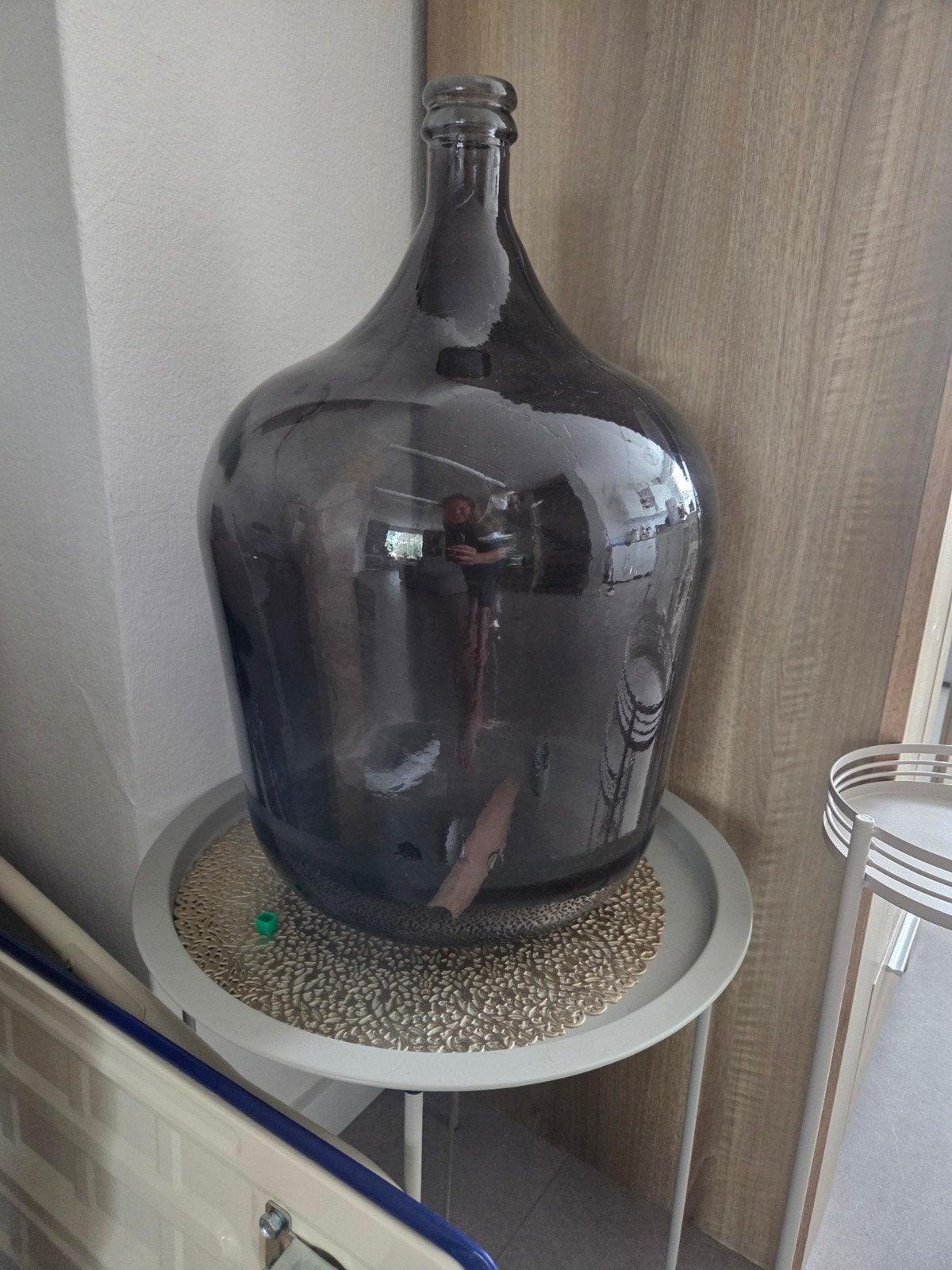 Grote glazen fles / mandfles / demijohn, Ophalen of Verzenden