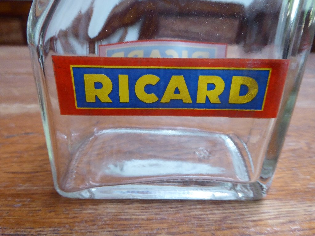 Vintage glazen waterfles, Ricard, Ophalen of Verzenden, Zo goed als nieuw, Gebruiksvoorwerp