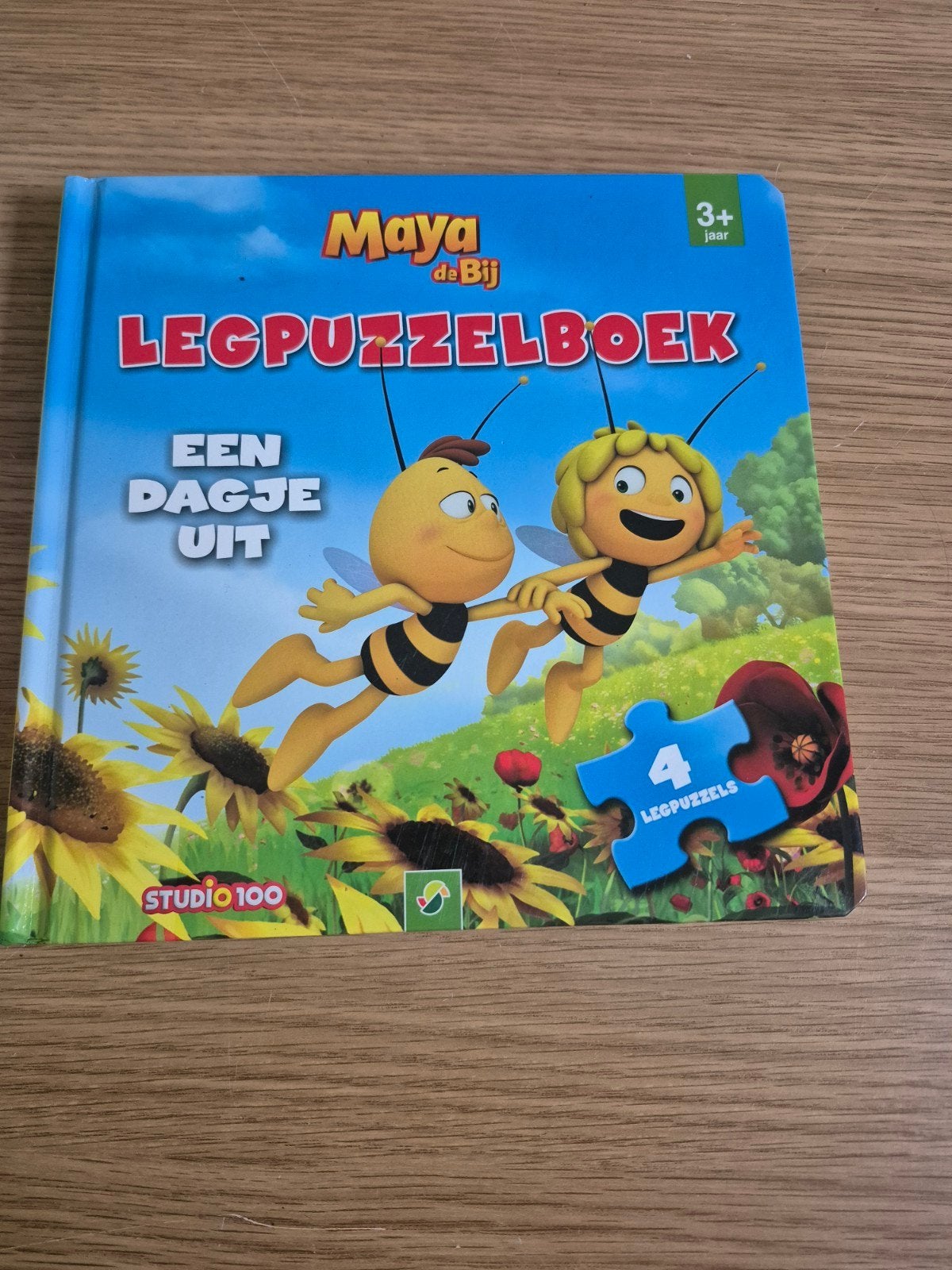 Maya de Bij Legpuzzelboek: Een Dagje Uit, Ophalen of Verzenden, 10 tot 50 stukjes, Gebruikt, 2 tot 4 jaar