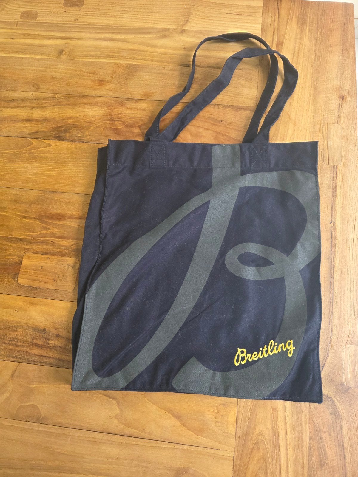 Breitling stoffen tas - Zwart met logo, All. du Laser 10, 2300 La Chaux-de-Fonds, Zwitserland, Zwart, Shopper, Nieuw