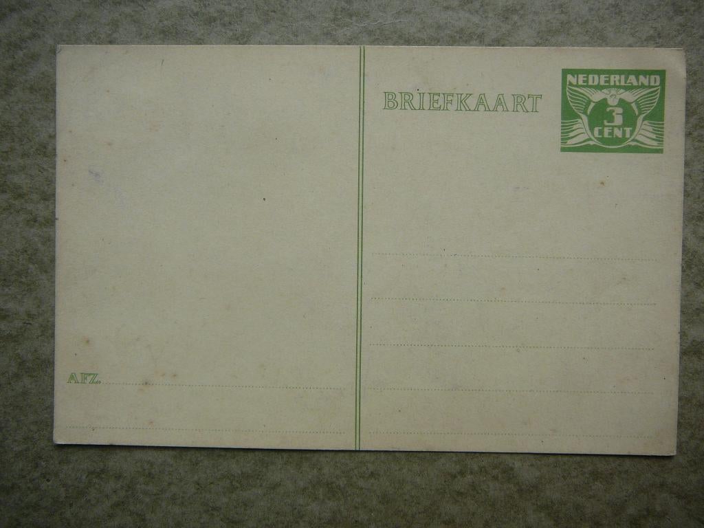 Ongebruikte Briefkaart Nederland 3 cent. circa 1924, Ophalen of Verzenden, Briefkaart