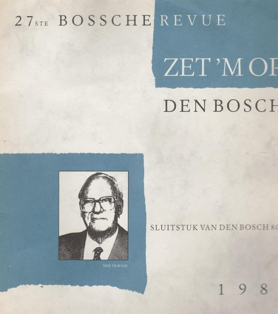 Zet 'm op, Den Bosch-27ste Bossche revue^^, Ophalen of Verzenden, Cabaret