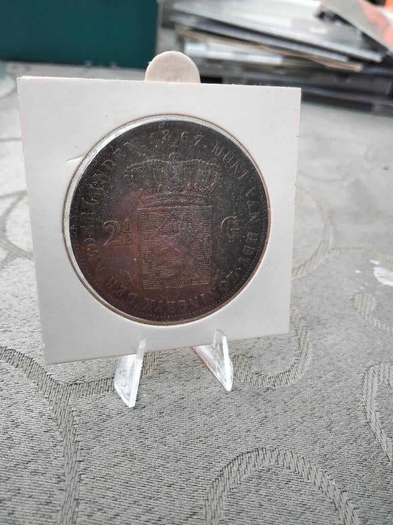 Willem III,  munt rijksdaalder 1867, Postzegels en Munten, Postzegels | Nederland, Ophalen of Verzenden, Gestempeld