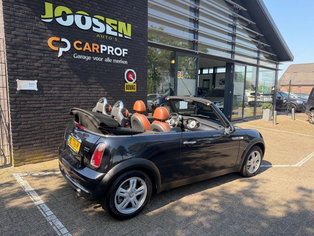 Mini CABRIO 1.6 ONE SIDEWALK, Auto's, Mini, Huisgarantie, 4 cilinders, 4 stoelen, Zwart