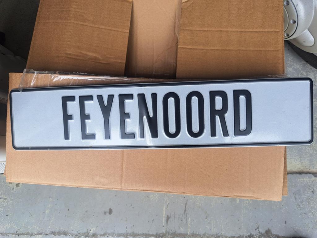 Kenteken plaat Feijenoord, Ophalen of Verzenden