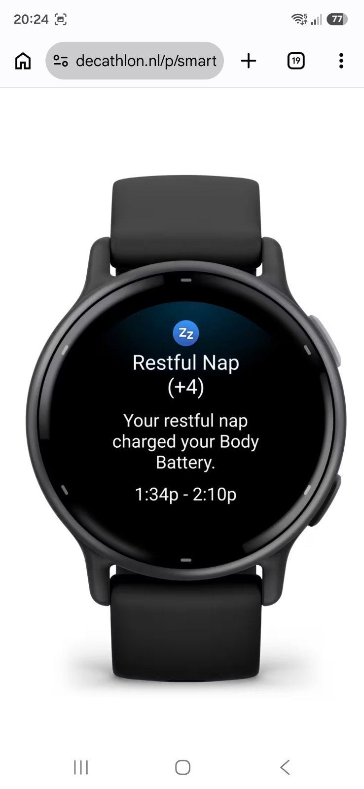 Foto 3 van Garmin Vivoactive 5 Smartwatch - Zwart