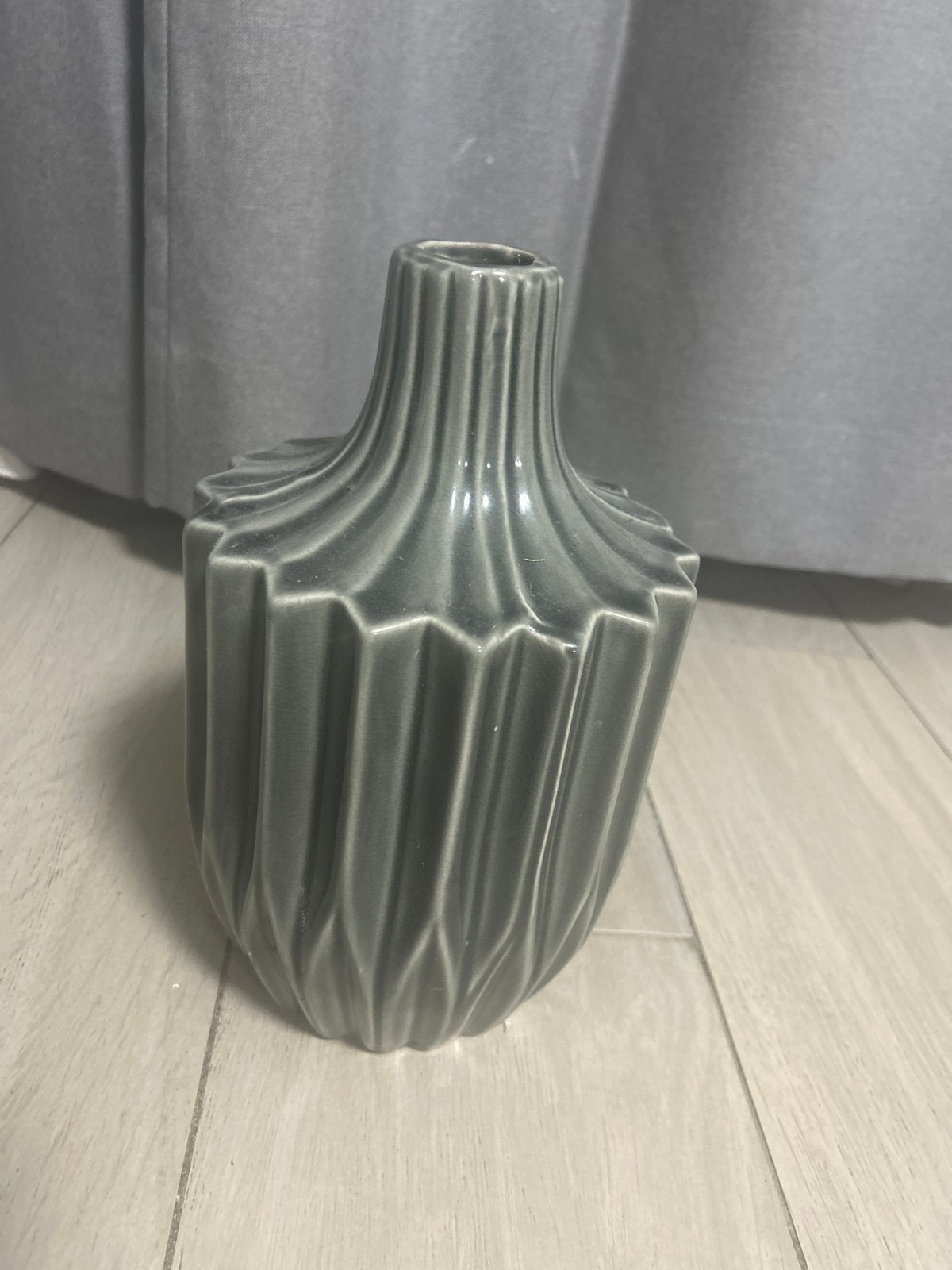 Lifestyle Home Collection Vaas - Grijs met Patroon, Met patroon/structuur, Ophalen of Verzenden, Zo goed als nieuw, Grijs