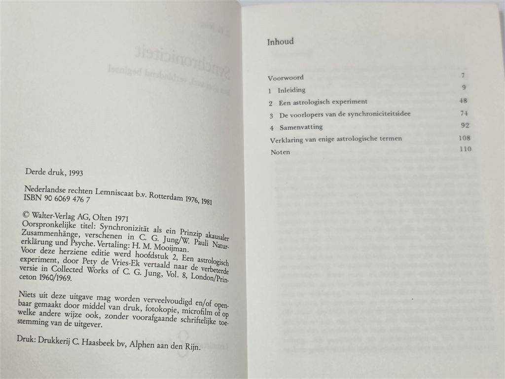 C.G. Jung Synchroniciteit — Toeval & Betekenis, Boeken, Esoterie en Spiritualiteit, Ophalen of Verzenden, Gelezen, Overige onderwerpen