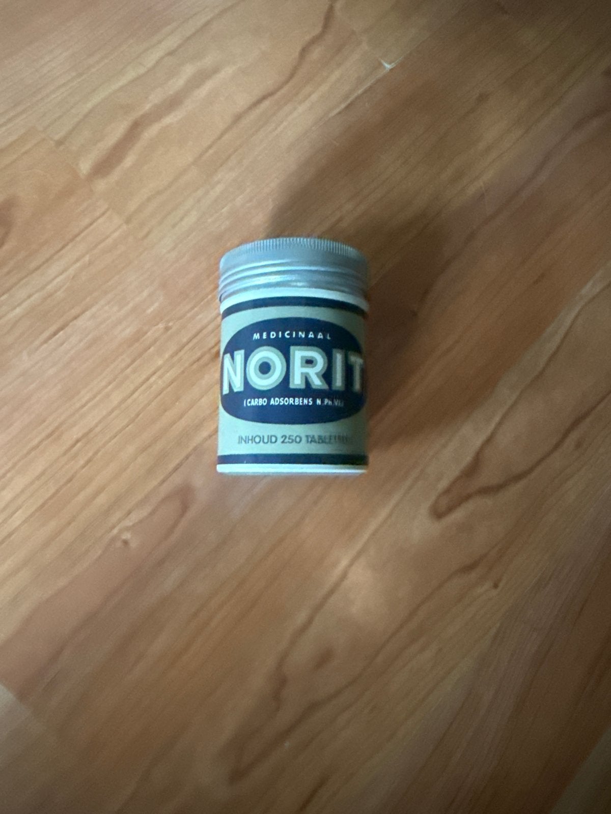 Vintage Norit Medicinale Carbo Adsorbens Potje, Verzenden, Gebruikt