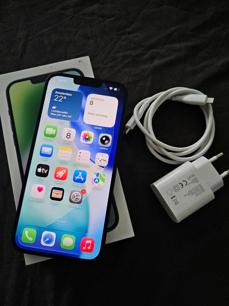 iPhone 14 Plus 128GB, Telecommunicatie, Mobiele telefoons | Apple iPhone, 128 GB, IPhone 14 Plus, 86 %, Zo goed als nieuw