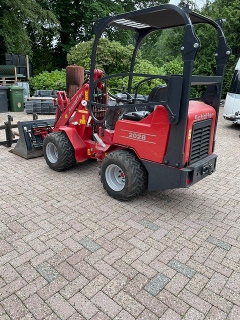 Schaffer 2028 puinbak met inlegblad + palletvorken. GEEN BTW, Ophalen, Wiellader of Shovel