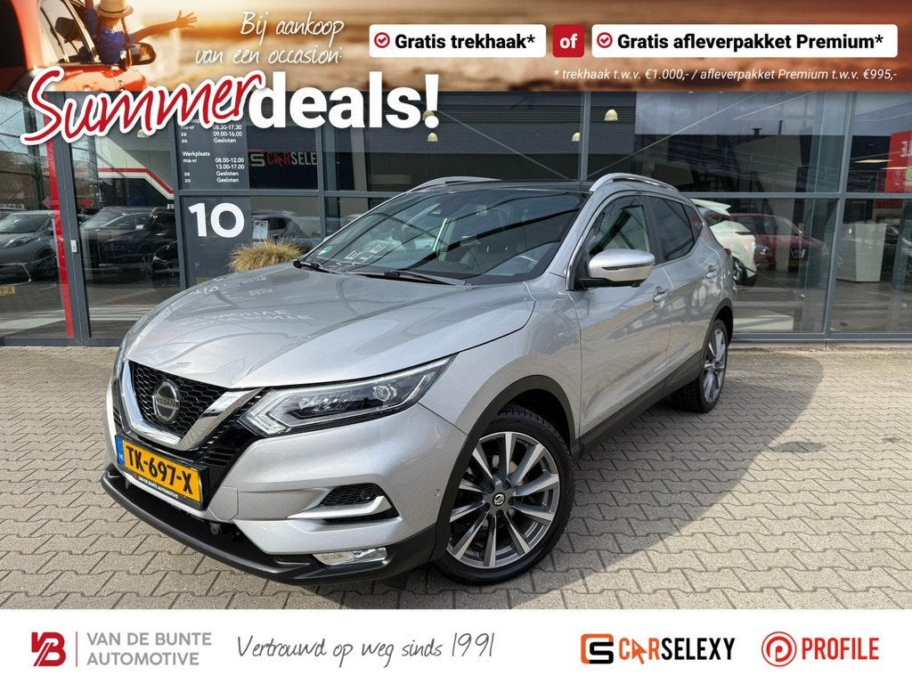 Nissan Qashqai 1.2 Tekna + *Trekhaak & Stoelverwarming*, Auto's, Nissan, Gebruikt, 4 cilinders, 116 pk, Bedrijf