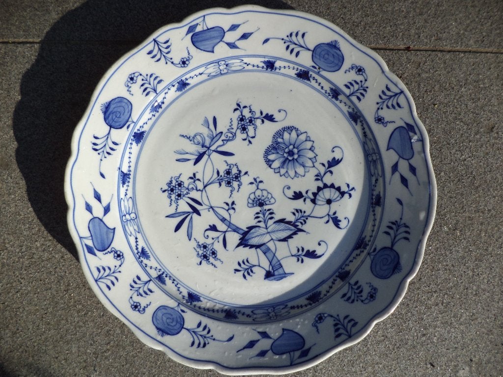 MEISSEN Carl Teichert XIXth C. impressed mark L 35 cm bord, Antiek en Kunst, Ophalen of Verzenden