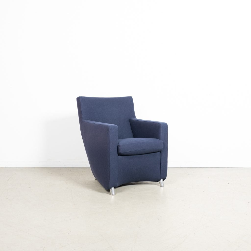 Leolux Dolcinea Fauteuil Donkerblauw Stof