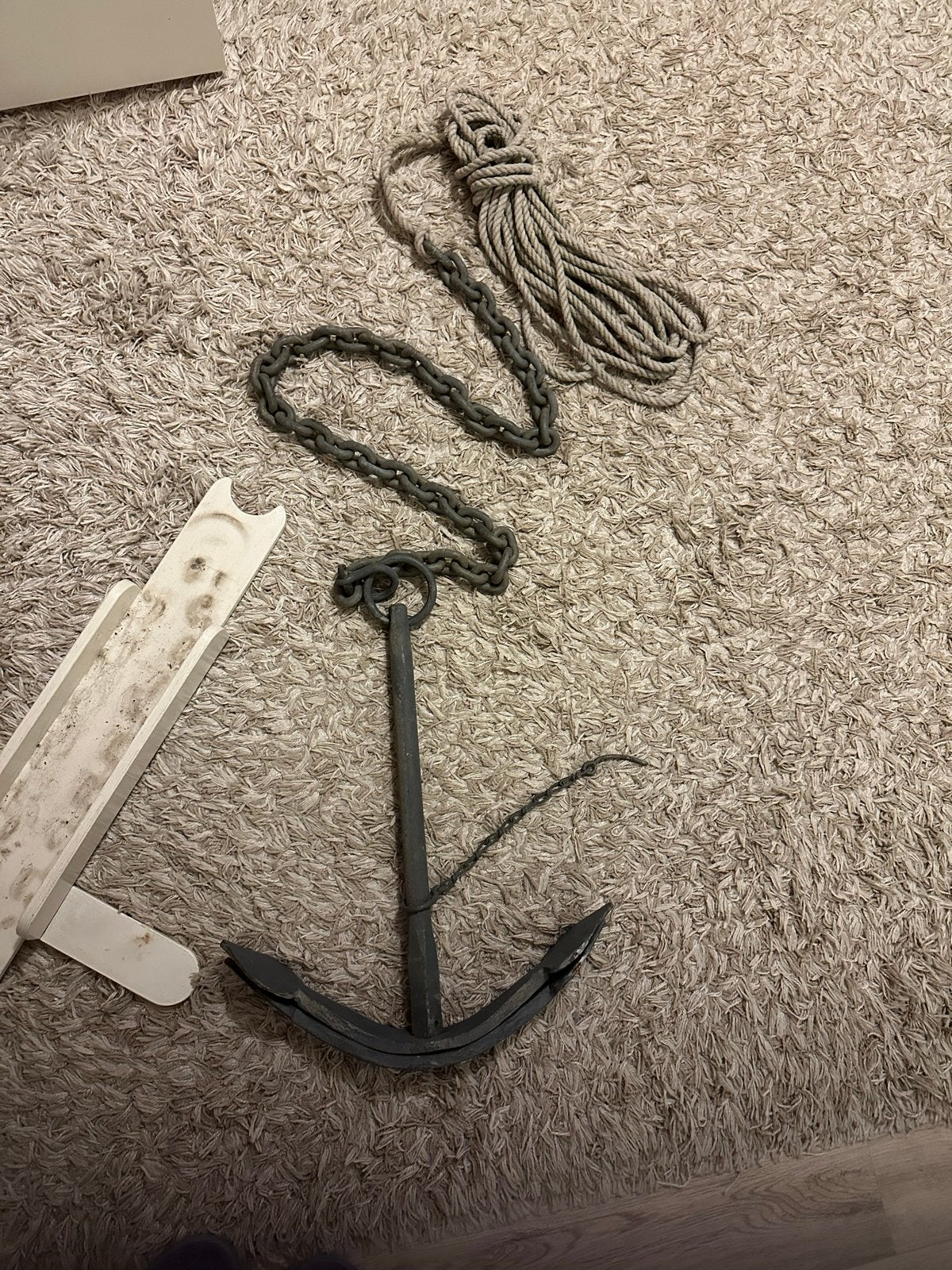 Anker / vouwanker met lijn en ketting 9,5 kg, Ophalen of Verzenden, Gebruikt, Overige typen