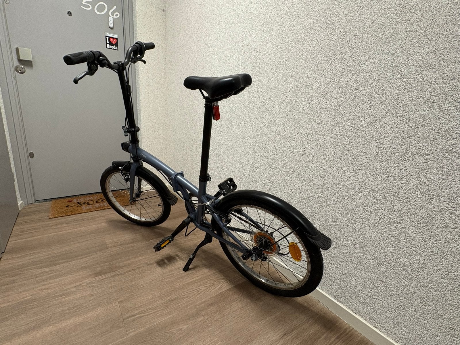 Btwin vouwfiets, 20 inch, 6 versnellingen, Fietsen en Brommers, Fietsen | Vouwfietsen, Overige merken, Gebruikt, Versnellingen