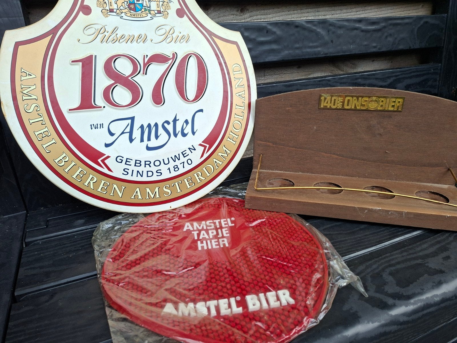 amstel spullen, Ophalen of Verzenden, Zo goed als nieuw, Reclamebord