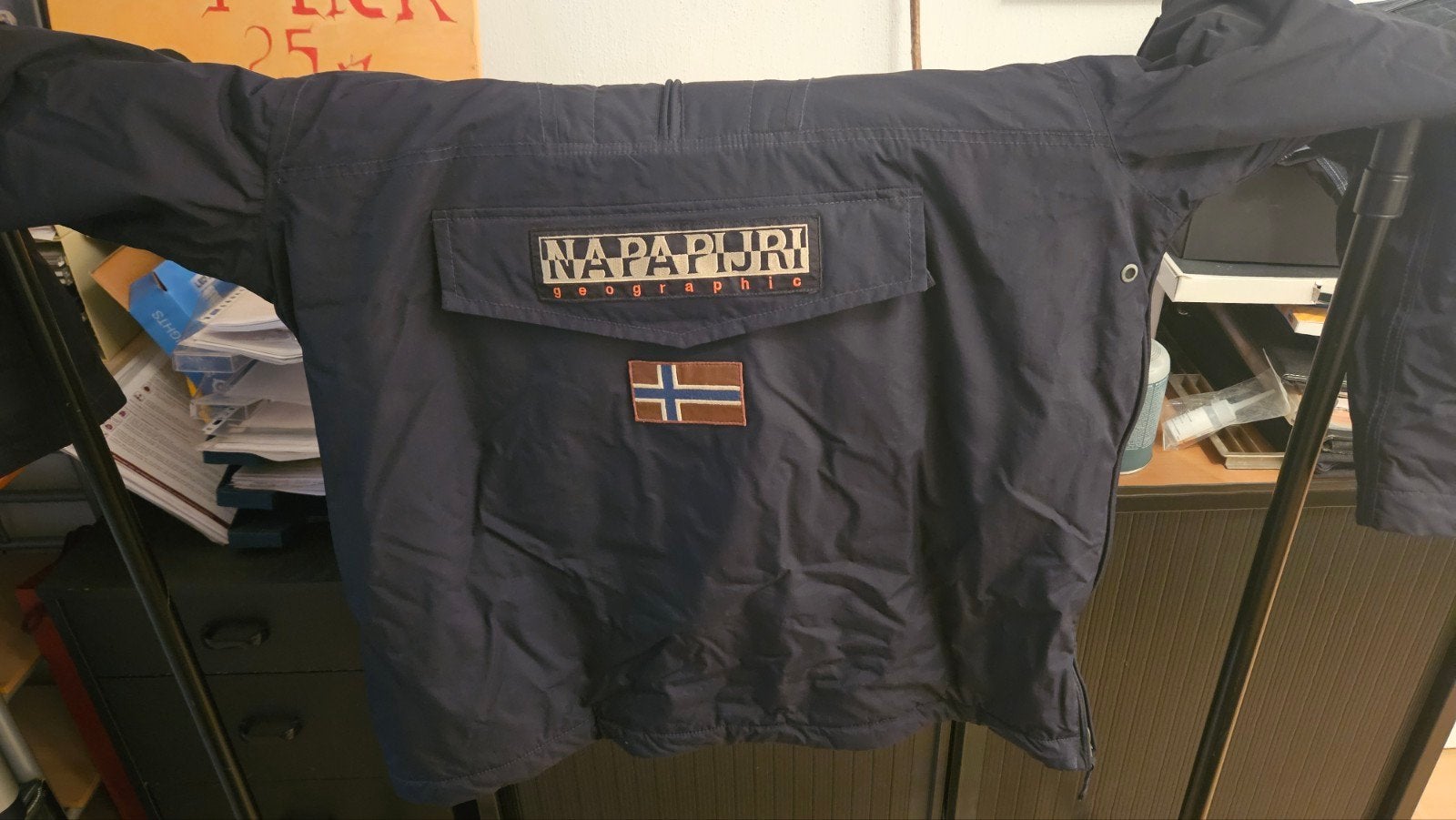 Napapijri jas, Ophalen of Verzenden, Zo goed als nieuw, Blauw