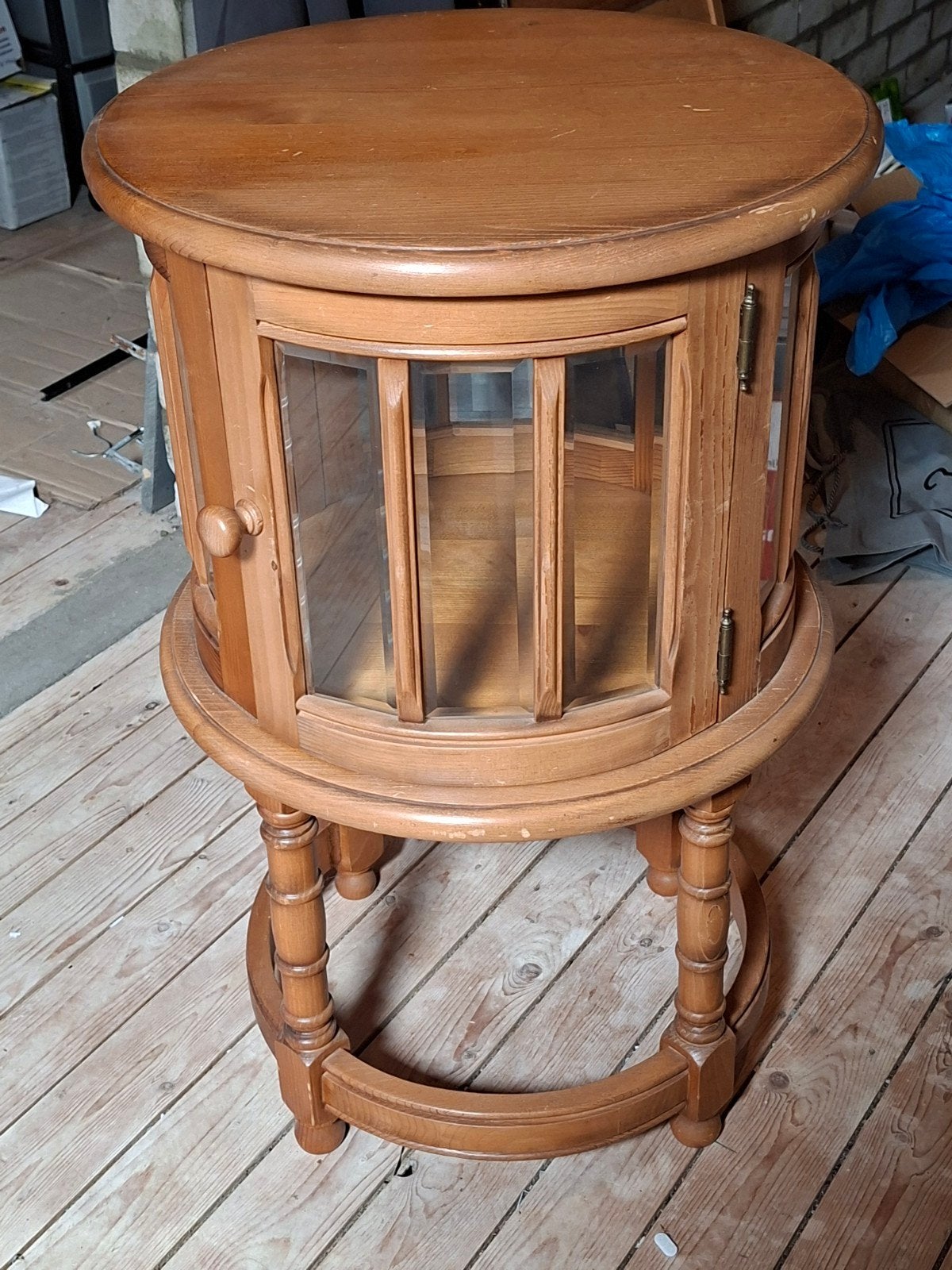 grenen theekastje, Huis en Inrichting, Ophalen, Zo goed als nieuw, Hout, Brocante