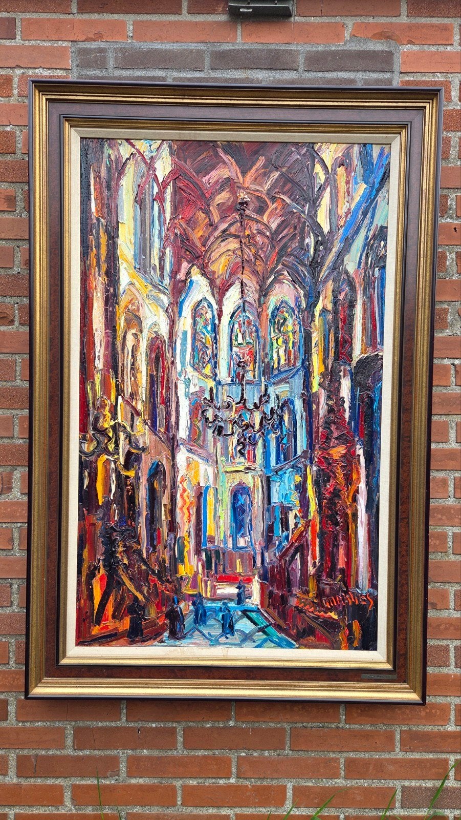 prachtige schilderij olie verf Jan Makkes 1935-1999, Ophalen of Verzenden