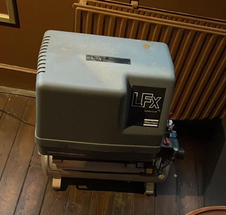 Compressor LFX atlas copco, Ophalen