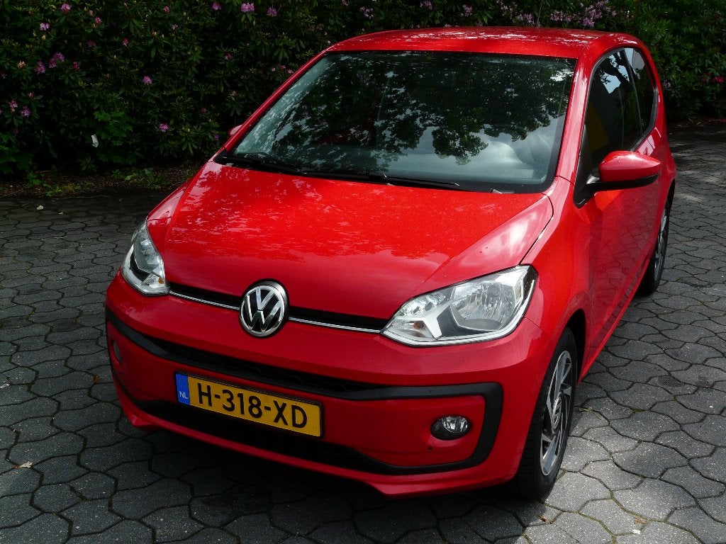 Volkswagen up! 1.0 44KW 3-DRS 2017 Rood, Auto's, Volkswagen, Voorwielaandrijving, Stof, 4 stoelen, 23 km/l
