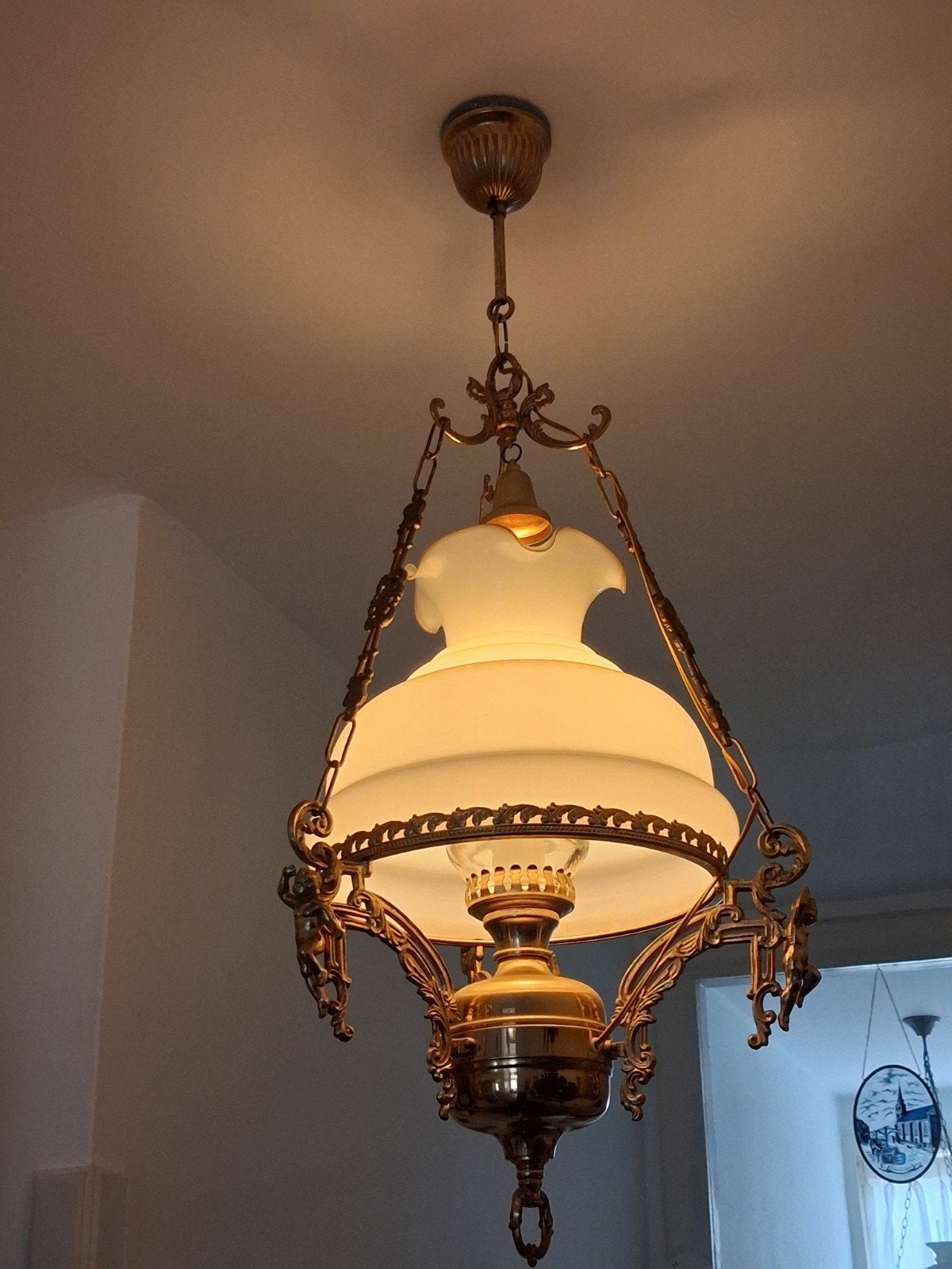 Antieke/Kroonluchter/Hanglamp, Ophalen, Gebruikt