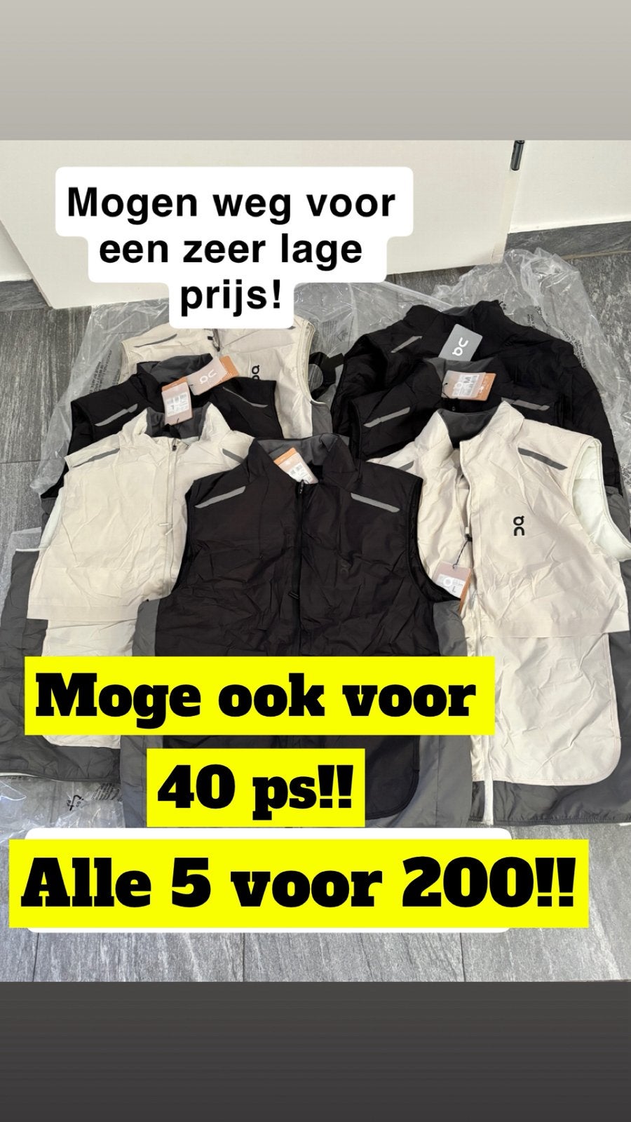 Oncloud bodywarmers, Ophalen, Zo goed als nieuw