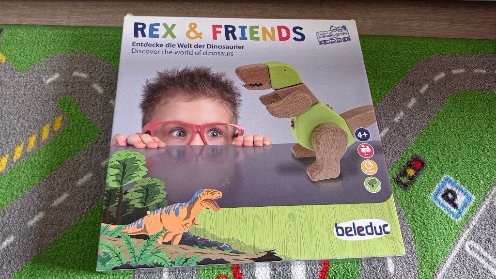 Beleduc Rex & Friends Houten Dinosaurus Bouwset, Ophalen of Verzenden, Gebruikt, Bouwen