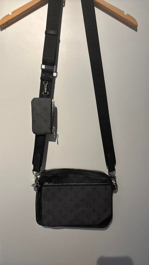 Messenger bag heren, Sieraden, Tassen en Uiterlijk, Tassen | Schoudertassen, Ophalen of Verzenden, Zo goed als nieuw, Zwart