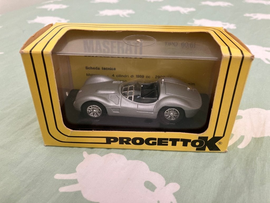 Progetto K Maserati Birdcage 1961, zilverkleurig, Ophalen of Verzenden, Zo goed als nieuw, Auto, Overige merken