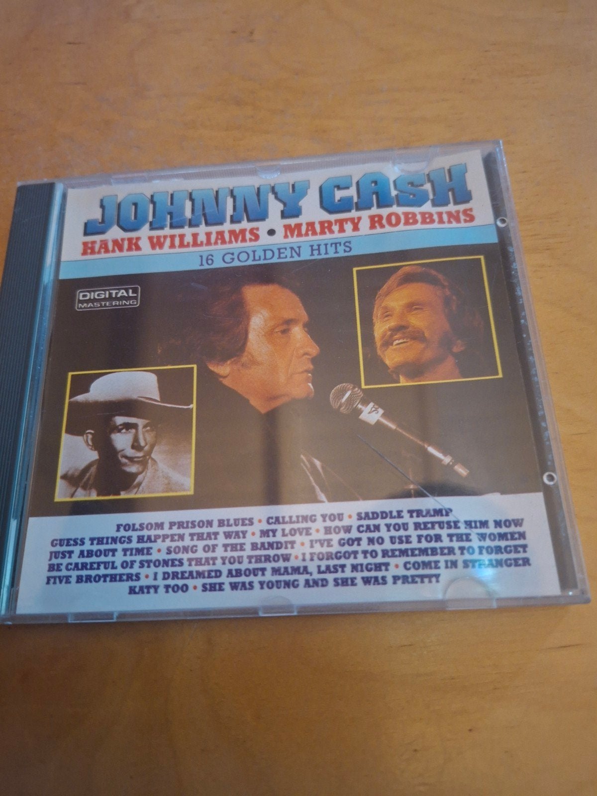 Johnny Cash, Hank Williams, Marty Robbins- 16 Golden Hits CD, Gebruikt, Ophalen of Verzenden, Verzamelalbum, Inclusief doosje