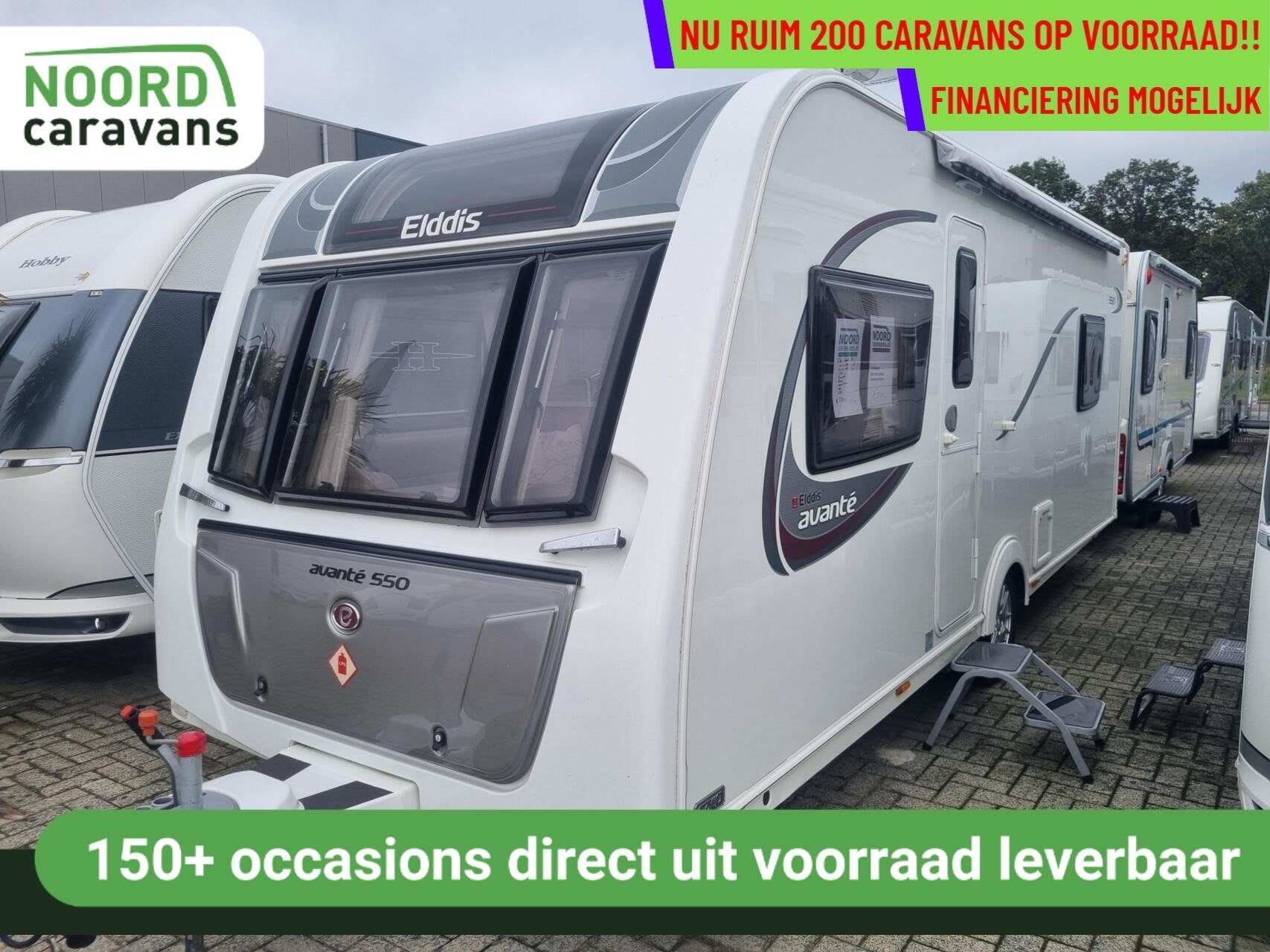 Elddis Avante 550 MOVER +QUEENSBED +ZAKLUIFEL +VOORTENT +ATC, Elddis, 7 tot 8 meter, Bedrijf, Mover