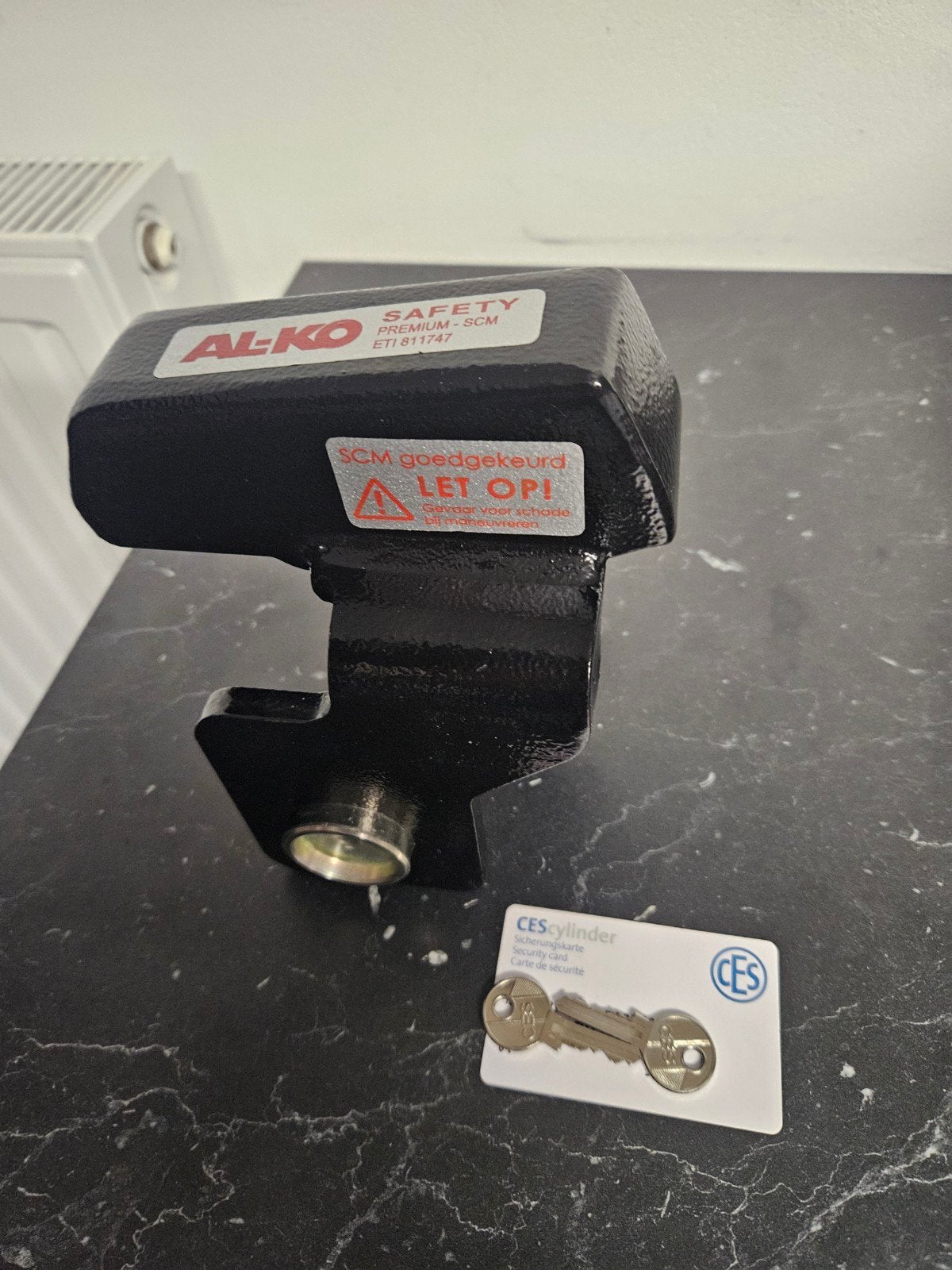 AL-KO Premium Safety Disselslot met 2 sleutels en kaart, Ophalen of Verzenden, Zo goed als nieuw