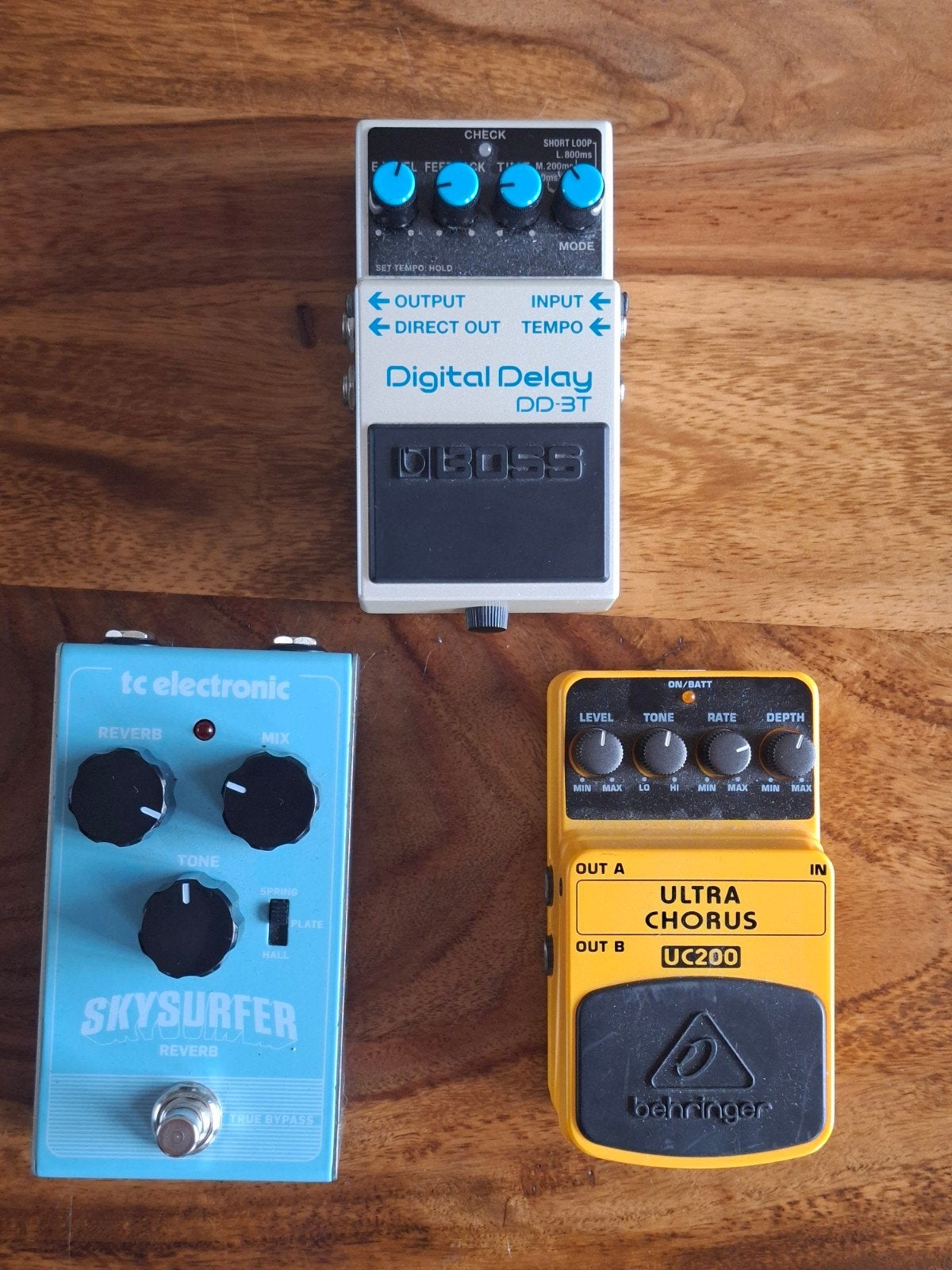 Verschillende gitaar pedalen., Verzenden, Zo goed als nieuw, Chorus