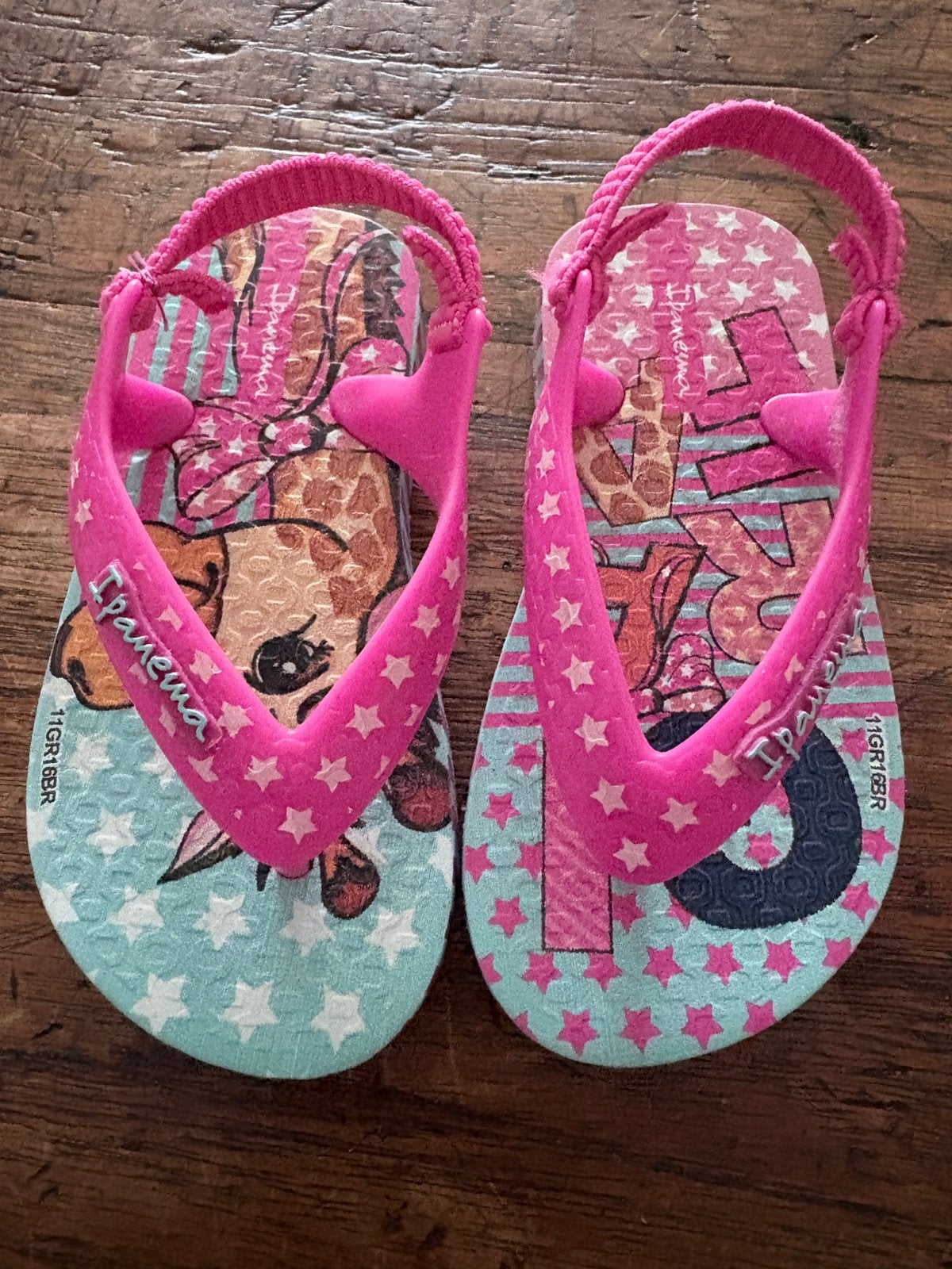 Fleurige Ipanema slippertjes, 21., Kinderen en Baby's, Meisje, Overige typen, Ophalen of Verzenden, Zo goed als nieuw