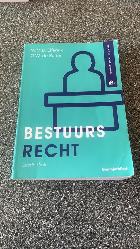 Bestuursrecht 6e druk, Ophalen of Verzenden, Zo goed als nieuw, Overige onderwerpen