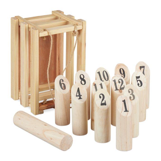 Kubb Houtspel - Compleet met krat, Helmond / Someren, Nieuw, Ophalen of Verzenden, Babijhandel@gmail.com