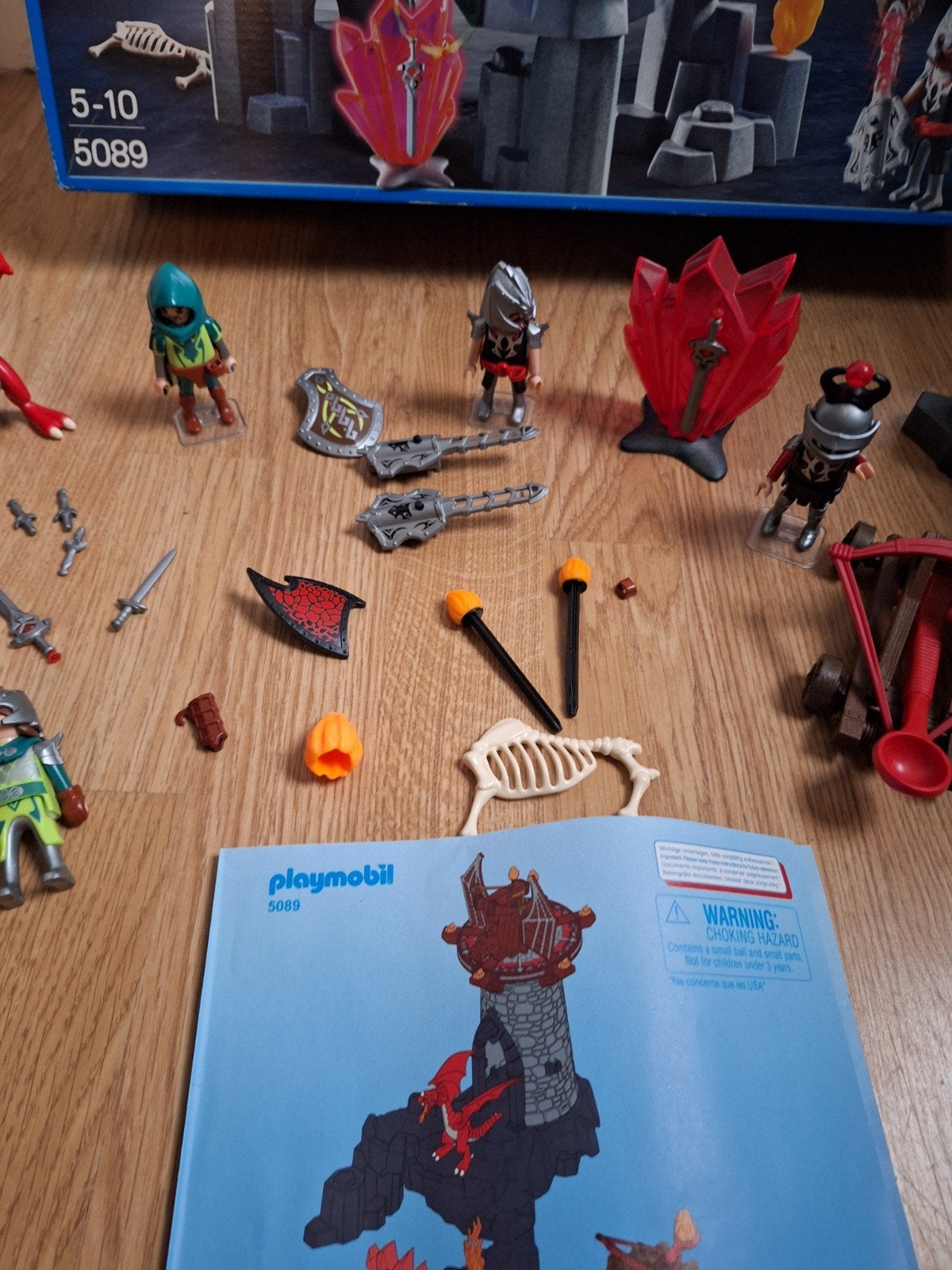 Foto 5 van In doos Playmobil set Kerker van de Drakenridders 5089, boek