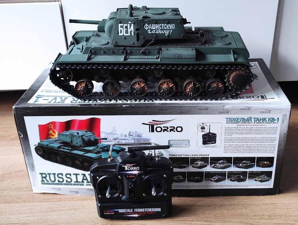 Torro RC Tank KV-1 1:16 Metal Pro versie, Tank, Groter dan 1:32, Zo goed als nieuw, Ophalen