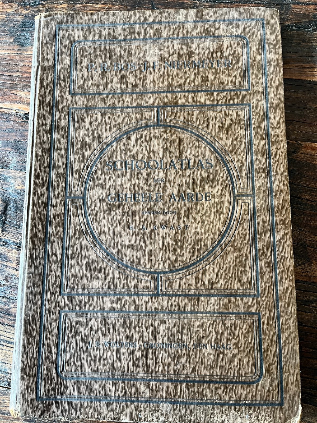 Bos-Niermeyer Schoolatlas der Geheele Aarde - 1929, Gelezen, Bosatlas, Ophalen of Verzenden, 1800 tot 2000