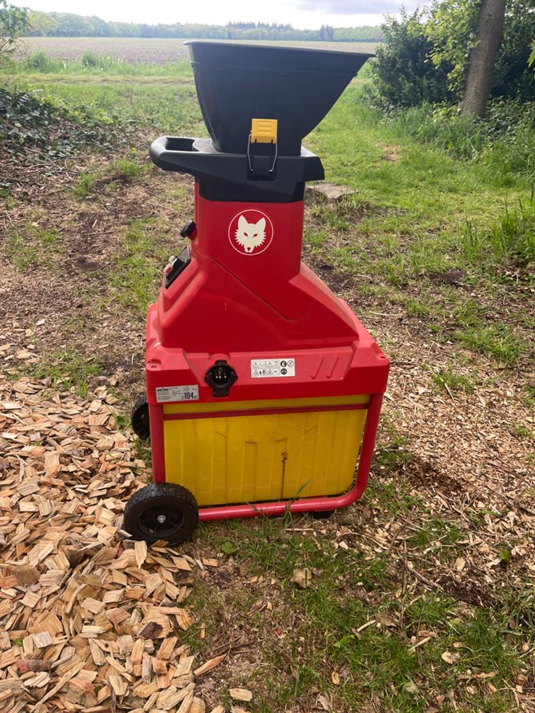 Wolf Garten SDE 2800 EVO hakselaar, Ophalen of Verzenden, Gebruikt, Elektrisch, Met opvangbak
