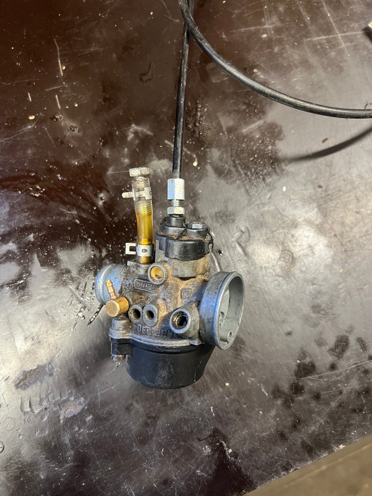 Originele dellorto carburateur 14mm, Fietsen en Brommers, Ophalen of Verzenden, Zo goed als nieuw, Carburateur