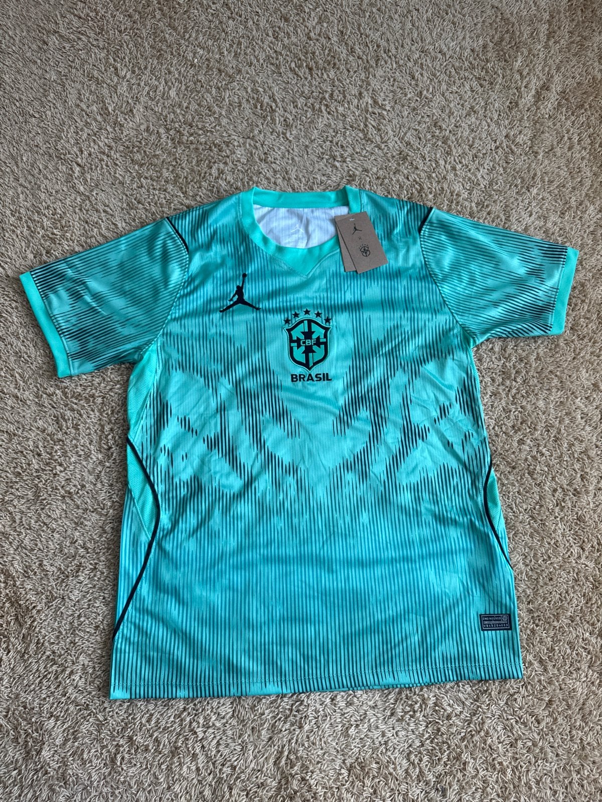 Nike Jordan x Brazil Voetbalshirt - Maat L - Nieuw, Ophalen of Verzenden, Nieuw, Maat 52/54 (L), Groen