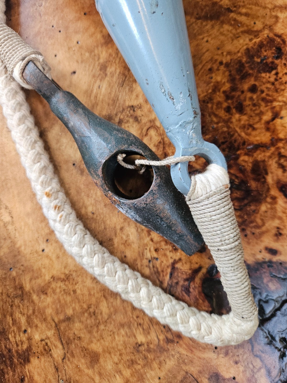 Vintage Loodlijn / Dieplood met Touw - Nautisch Decoratie, Gebruikt, Niet van toepassing, Niet van toepassing, Ophalen of Verzenden