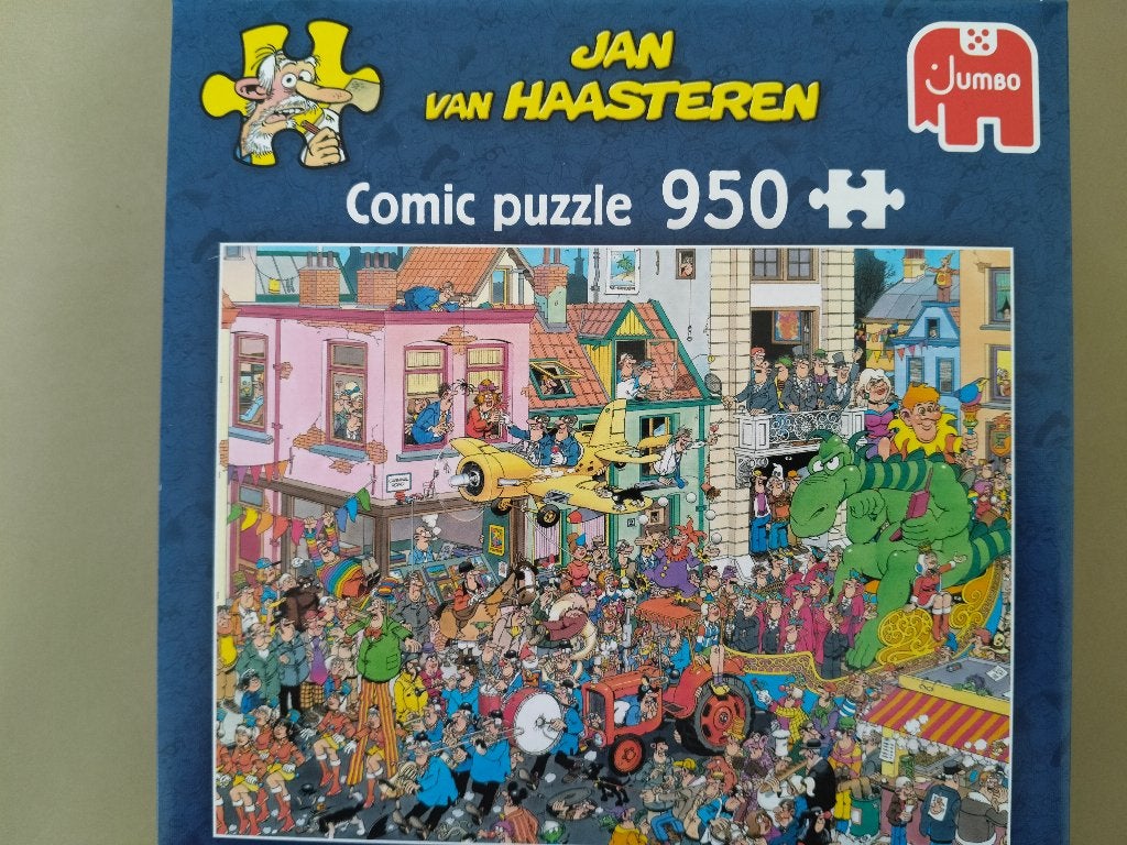 Jan van Haasteren puzzel Carnaval 950 st te koop zgan, Ophalen of Verzenden, 500 t/m 1500 stukjes, Zo goed als nieuw, Legpuzzel
