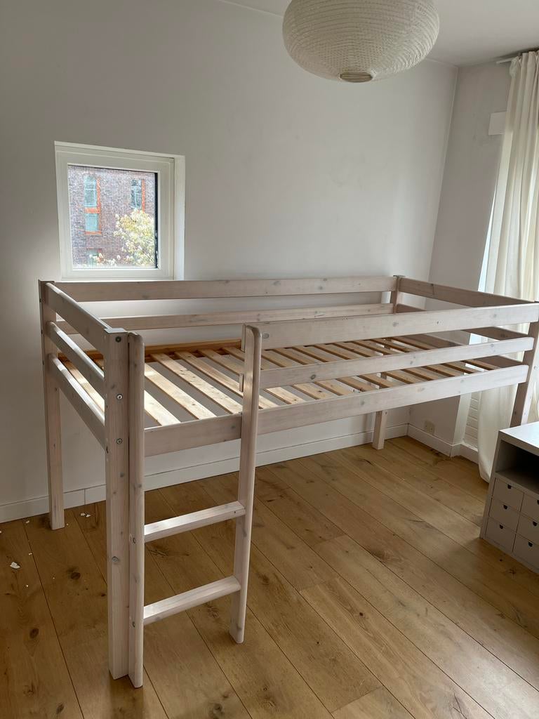 Flexa Classic halfhoogslaper whitewash, Ophalen, Gebruikt, Halfhoogslaper