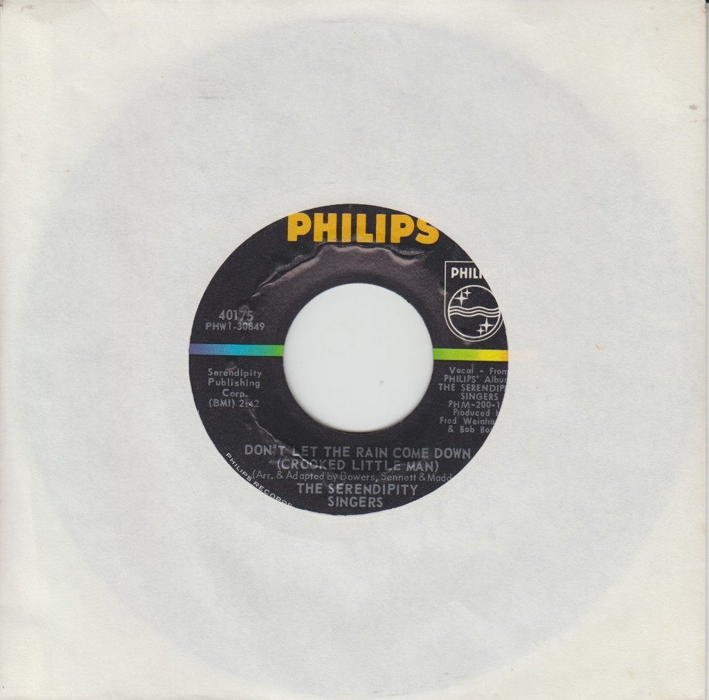 THE SERENDIPITY SINGERS - Don't Let The Rain Come Down, Gebruikt, 7 inch, Originele persing, Ophalen of Verzenden