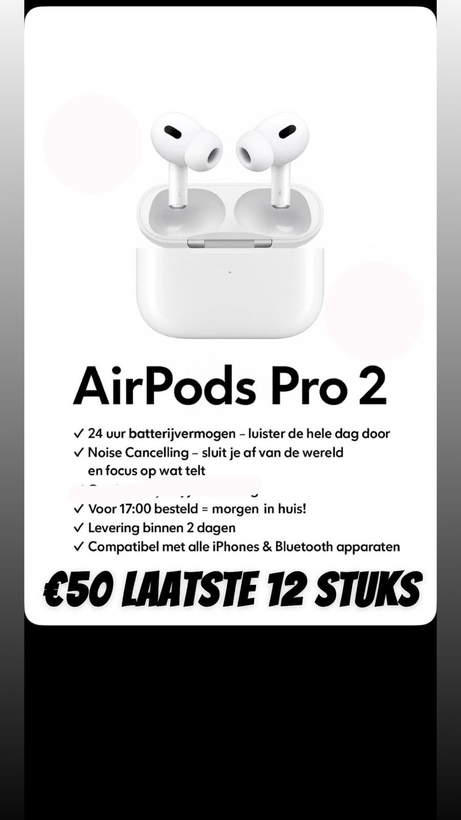 Apple AirPods Pro 2 met Noise Cancelling