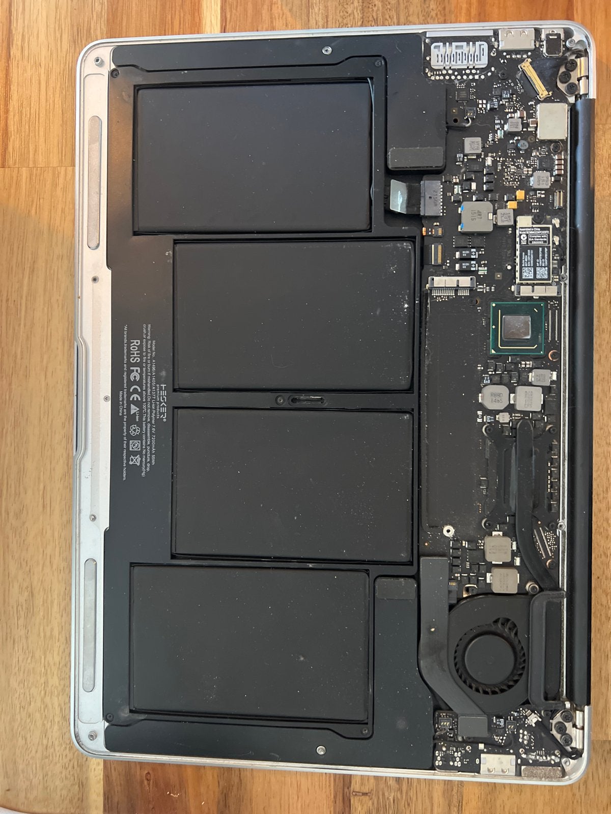 MacBook Air 13 inch - zonder hardeschijf, voor onderdelen, Gebruikt, Qwerty, 13 inch, Ophalen of Verzenden